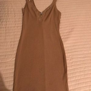 Tan Midi Dress